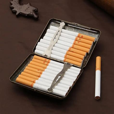 metal tobacco box|stainless steel cigarette case.